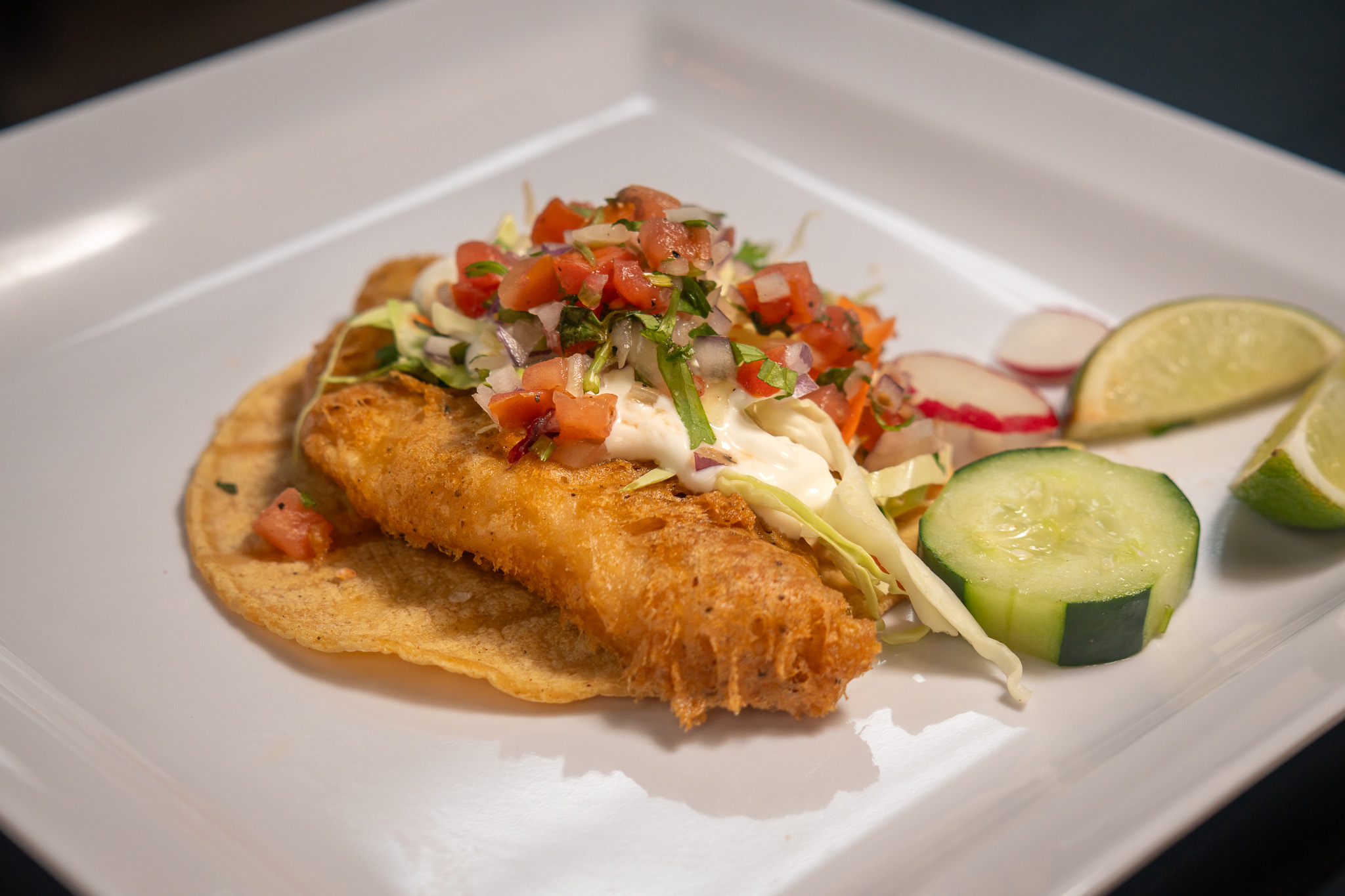 Beer-battered Fish Taco